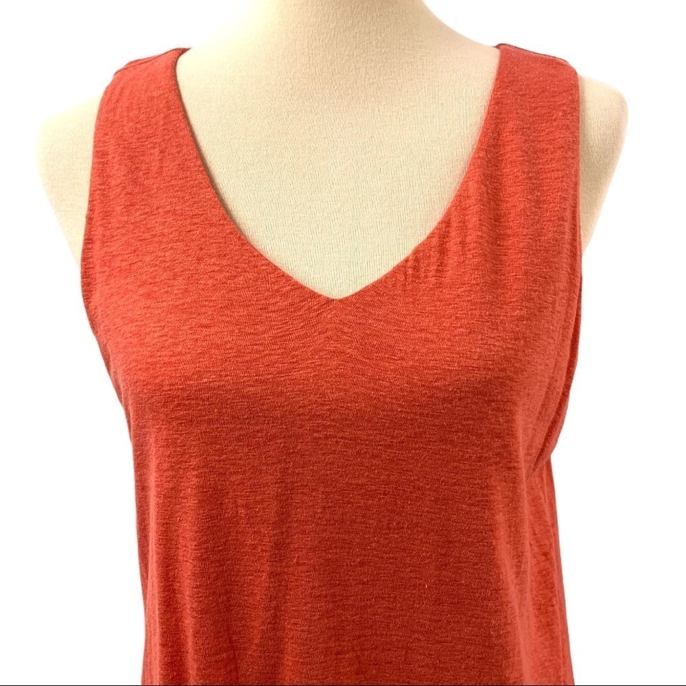 J. Jill Linen Blend Asymmetrical Lagenlook Tunic Top Women Large - Picture 2 of 9